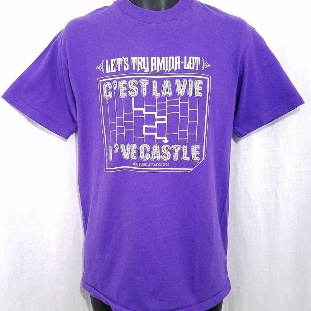 Cest La Vie Game T Shirt Vintage 90s Apple Atari Commodore 64 Amida Lot Medium